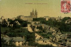 CPA Coutances Vue Generale cote Ouest