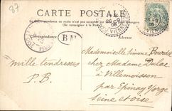 VINTAGE POSTCARD Limoges Law courts and Gay Statue Lussac