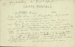 VINTAGE POSTCARD Montpellier Public garden of the Station of Palavas Barouche Horse