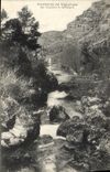 VINTAGE POSTCARD Fountain of Vaucluse cascades and Sorgue