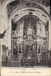 VINTAGE POSTCARD Interior Thones of the Church