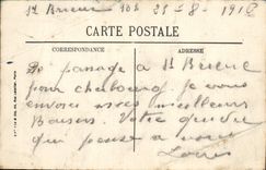 VINTAGE POSTCARD Navy Against Destroyer by heavy weather