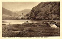 CPA Le Rudlin Chapelle du Rudlin et L'Etang des Dames 