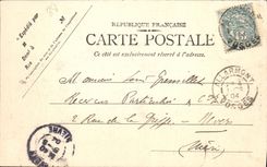 VINTAGE POSTCARD the French Vosges Lake Lamay