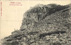VINTAGE POSTCARD Clefcy Rocks of Boslimpre