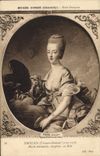 CPA Musee Conde Chantilly Ecole Francaise Drouais Marie Antoinette dauphine en Hebe 