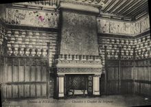 CPA Chateau de Pierrefonds Chambre a Coucher du Seigneur 