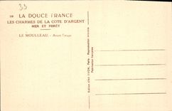 POSTAL Moulleau de la VENDIMIA antes de la naranja