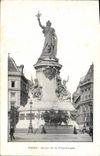 CPA Paris Statue de la Republique 
