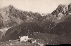 El plan Praz de Chamonix de la POSTAL de la VENDIMIA cambia Charmoz y Blaitiere verdes