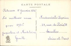 CPA Fantaisie Fleurs Bonne Annee 