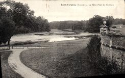 CPA Saint Fargeau La Piece d'eau du Chateau