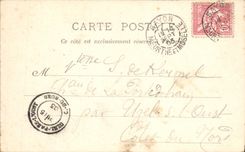 VINTAGE POSTCARD Baccarat Tour of Dedicate