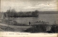 VINTAGE POSTCARD Ollivet the Pond dimensions Borough