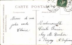 VINTAGE POSTCARD Edition of the Chocolate factory of Aiguebelle Lahneck