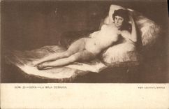 CPA Goya La Maja Desnuda 