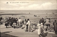 CPA Luc sur Mer Au Bord de la mer 