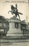 CPA Denain Statue du Marechal Villars