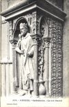 VINTAGE POSTCARD Amiens Cathedral king David