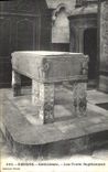 VINTAGE POSTCARD Amiens Cathedral the Baptismal font