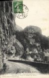 VINTAGE POSTCARD St Jean in Royans Road of Combe Laval to the drill of Slow Seen from in lower part the tunnel of the monks