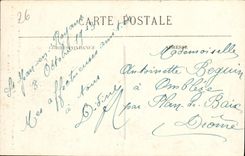 VINTAGE POSTCARD St Jean in Royans Road of Combe Laval to the drill of Slow Seen from in lower part the tunnel of the monks