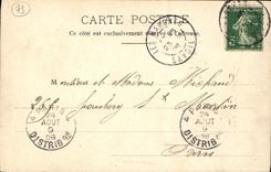 VINTAGE POSTCARD Cascade of the End of the World Paper mills of Leysse close Chambéry