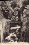 VINTAGE POSTCARD the Great Narrow parts Bridge on Vernaison and Cascades