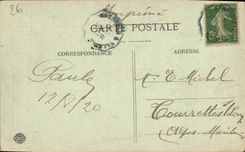 VINTAGE POSTCARD Road of the Great Narrow parts In the last Tunnels