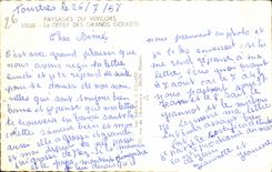 MODERN CARD Landscapes of Vercors the Procession of the Great Narrow parts