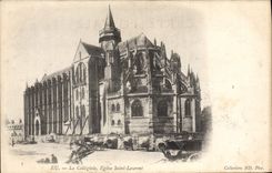 VINTAGE POSTCARD Have the Collegial Saint Laurent Church