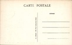 Taladro de Fluerines de la POSTAL de la VENDIMIA del sacerdote del St del poste de Halatte