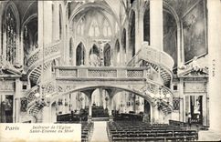 CPA Paris Interieur de L'Eglise Saint Etienne du Mont