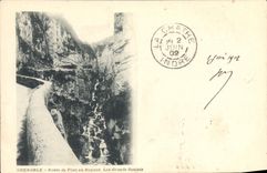 CPA Grenoble Route de port en Royans Les grands goulets 