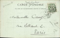 VINTAGE POSTCARD Perspective Montpellier of the National Street