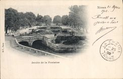 CPA Nimes Jardin de la Fontaine