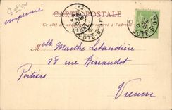 VINTAGE POSTCARD Dijon the Public garden the Place Darcy