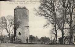 VINTAGE POSTCARD the Vendée Vouvant the Tower of Melusine Remains old castle of the Lords de Vouvant