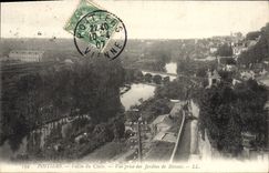 CPA Poitiers Vallee du Clain Vue prise des jardins de Blossac