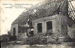 VINTAGE POSTCARD Noordschote Ruins of the Militaria Cure