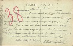 CPA Noordschote Ruines de la Cure Militaria