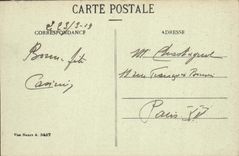 VINTAGE POSTCARD Rheims In Its Years of Bombardments Cathedral