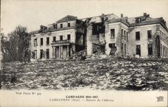 CPA Carlepont Ruines Du Chateau Militaria