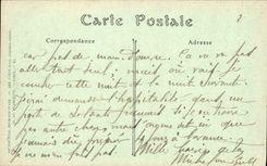 VINTAGE POSTCARD Soissons Street of the Militaria College