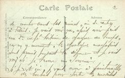 VINTAGE POSTCARD Soissons Ruins of the Militaria College