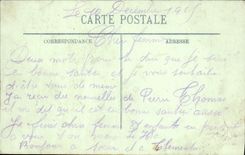 VINTAGE POSTCARD Rheims the Crime European War Street of the Militaria prison