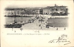 VINTAGE POSTCARD Boulogne On Sea the Marguet Bridge Quays