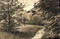 CPA Saint Cloud Parc Sentier perdu pres l'allee de Marnes