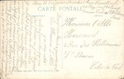 VINTAGE POSTCARD Rheims Bombardment Seen from of a tower of the famous cathedral