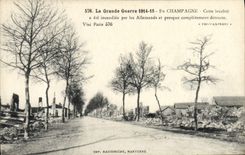 CPA La Grande Guerre En Champagne Militaria